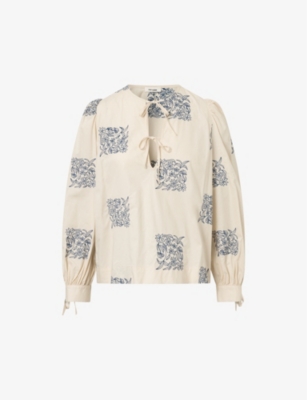 NUE NOTES: Hartwell printed cotton blouse