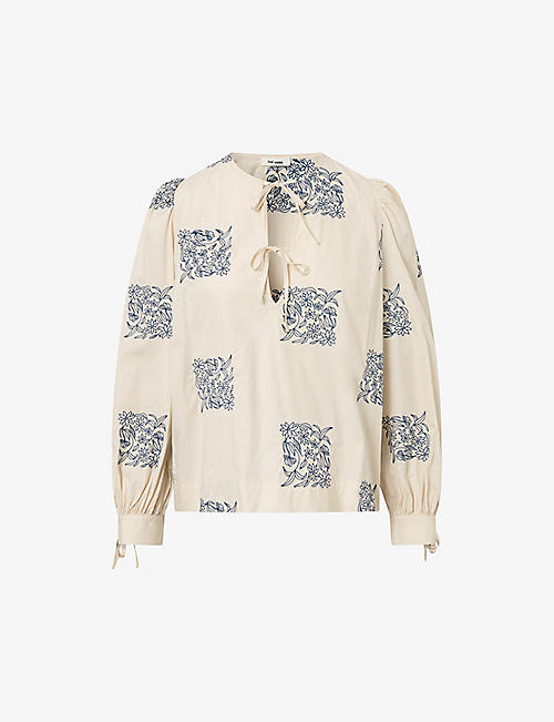 NUE NOTES: Hartwell printed cotton blouse