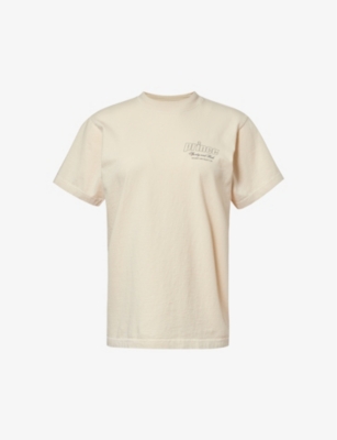 SPORTY & RICH: Sporty & Rich x Prince brand-print short-sleeve cotton-jersey T-shirt