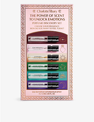 CHARLOTTE TILBURY: The Power of Scent to Unlock Emotions eau de parfum gift set 6 x 1.5ml