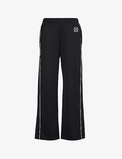 SPORTY & RICH: Straight-leg mid-rise woven trousers