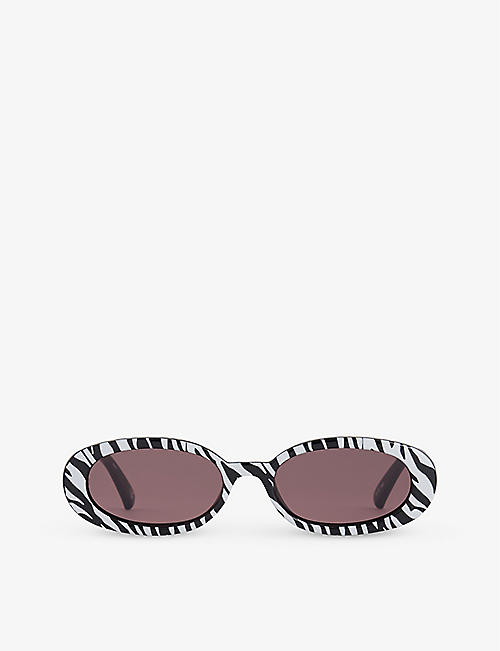 LE SPECS: Outta Love oval-frame polyethylene sunglasses