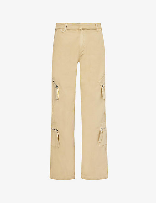 JACQUEMUS: Le Cargo Marrone straight-leg cotton trousers