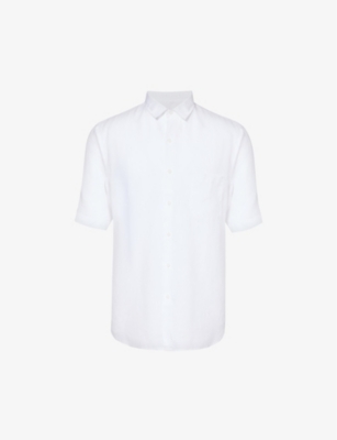 SUNSPEL: Short-sleeved regular-fit linen shirt