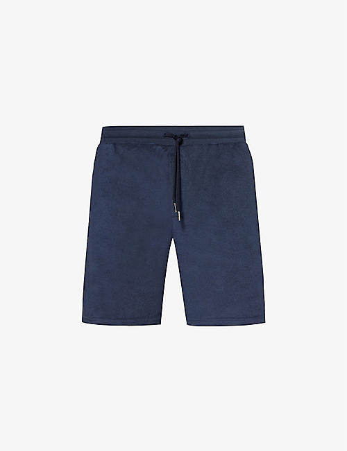 PAUL SMITH: Towel Stripe elasticated-waistband cotton-blend shorts
