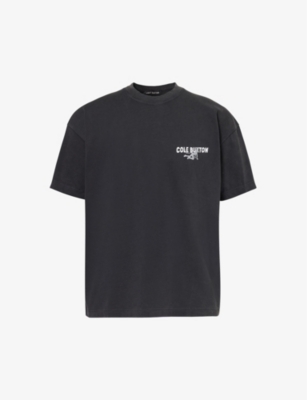 COLE BUXTON: Devil branded-print cotton-jersey T-shirt
