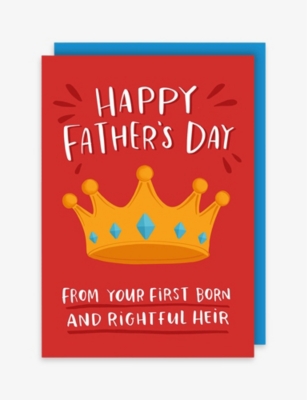 LUCY MAGGIE: Rightful Heir Father's Day card 15cm x 11cm