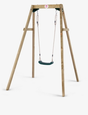 PLUM: Single-seat wooden outdoor swing set 203cm