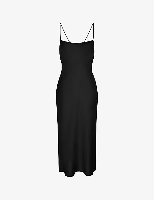 OMNES: Riviera recycled-polyester midi dress