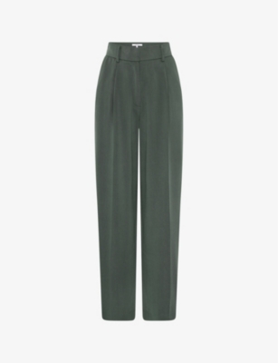 OMNES: Cumin high-rise relaxed-fit stretch-woven trousers
