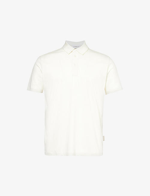 ZIMMERLI: Spread-collar regular-fit cotton-jersey polo shirt