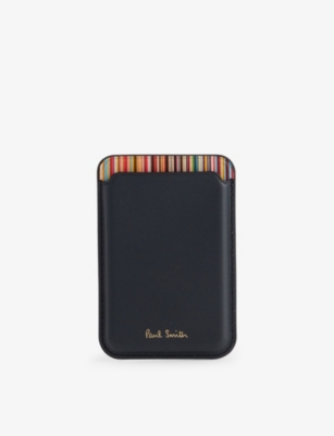 PAUL SMITH: iPhone 15 Pro MagSafe woven-blend card holder