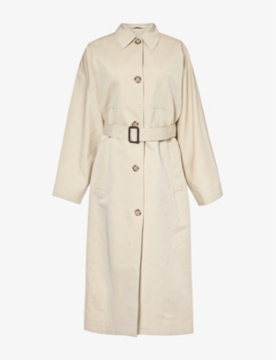 TOTEME: Detachable-belt regular-fit cotton and silk-blend coat