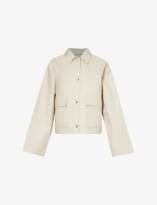 TOTEME: Raglan-sleeve boxy-fit organic-cotton jacket