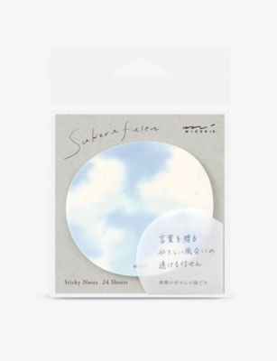 MIDORI: Transparent Sky round sticky notes