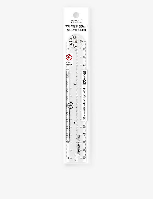 MIDORI: Clear multi ruler 30cm