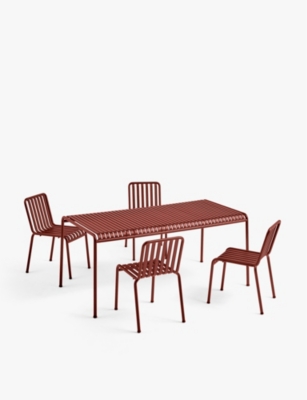 HAY: Palissade powder-coated steel table and chair set