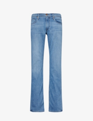 PAIGE: Normandie straight-leg low-rise stretch-woven blend jeans