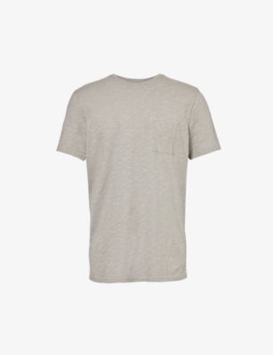 PAIGE: Kenneth patch-pocket relaxed-fit cotton-jersey T-shirt