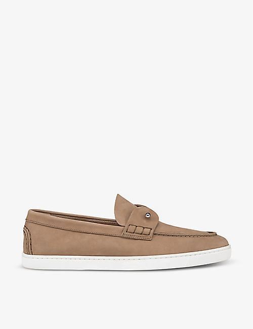 CHRISTIAN LOUBOUTIN: Chambeliboat leather low-top boat shoes