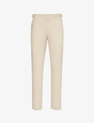 ORLEBAR BROWN: Griffon adjustable tapered-leg linen trousers