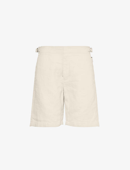 ORLEBAR BROWN: Norwich side-adjuster linen shorts