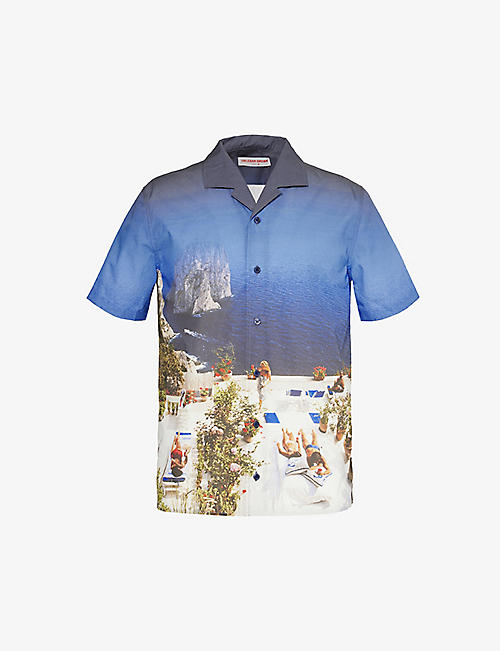 ORLEBAR BROWN: Hibbert camp-collar cotton shirt