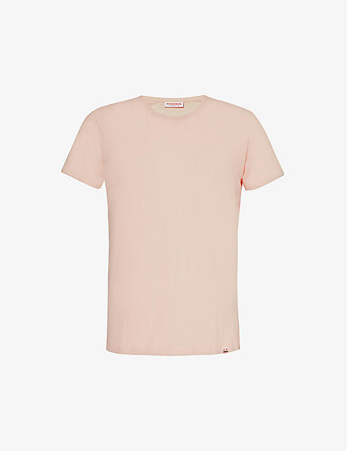 ORLEBAR BROWN: Brand-tab round-neck cotton T-shirt