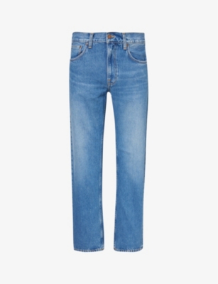 NUDIE JEANS: Gritty Jackson straight-leg mid-rise jeans
