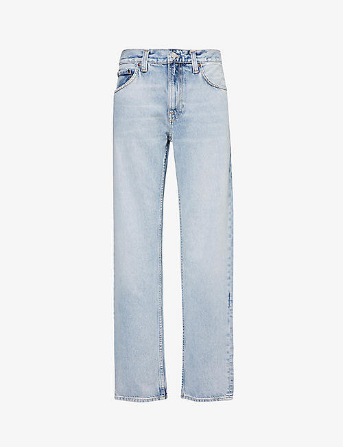 NUDIE JEANS: Gritty Jackson straight-leg mid-rise jeans