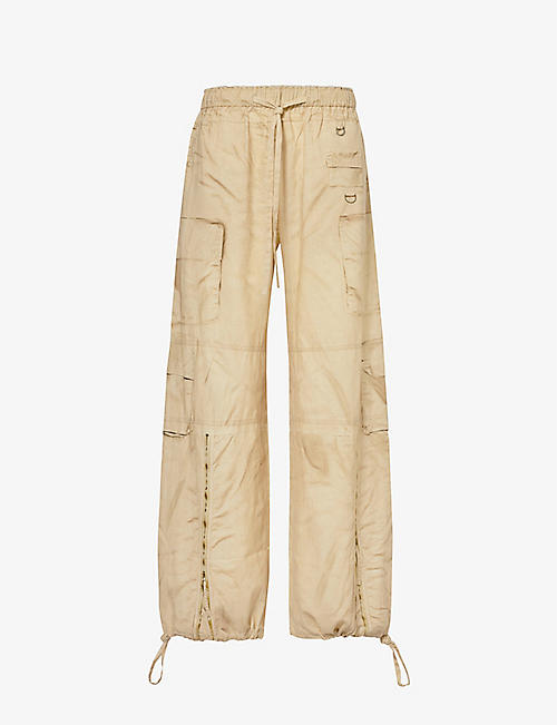 ACNE STUDIOS: Paginol linen and cotton-blend cargo trousers