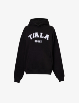 WE ARE TALA: Volly logo-appliqué organic cotton and recycled polyester-blend hoody