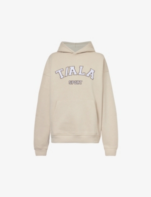 WE ARE TALA: Volly logo-appliqué organic cotton and recycled polyester-blend hoody