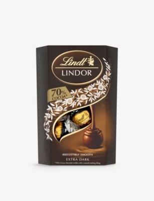 LINDT: Lindor 70% extra dark chocolate truffles 200g