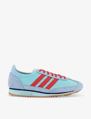 ADIDAS: SL 72 leather low-top trainers