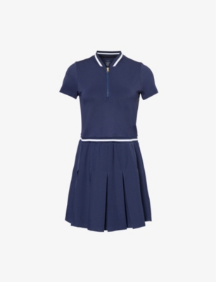 VARLEY: Nora contrast-trim stretch-jersey mini dress