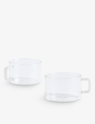 HAY: Brew contrast-handle glass cup