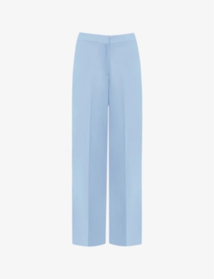 RO&ZO: Straight-leg high-rise stretch-crepe trousers