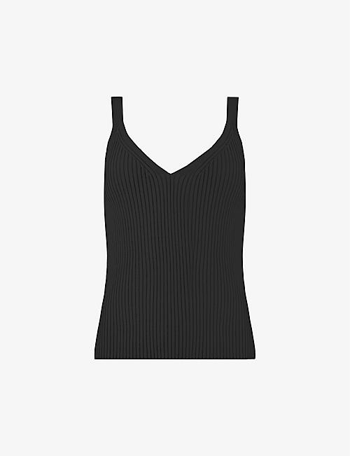 RO&ZO: V-neck rib knitted vest top