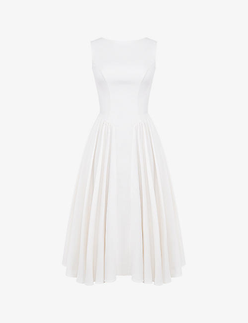 HOUSE OF CB: Cindy cut-out woven midi dress