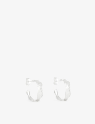 ENAMEL COPENHAGEN: Ane Small sterling-silver hoop earrings
