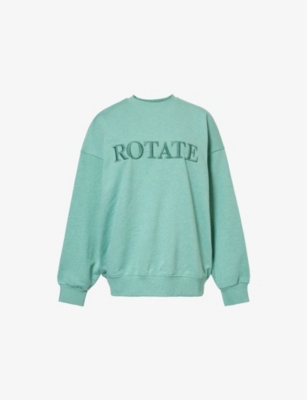 ROTATE SUNDAY: Relaxed-fit organic cotton-jersey sweatshirt