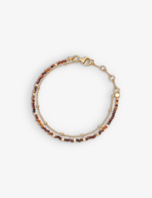 ASTLEY CLARKE: Biography tigers eye 18ct gold-vermeil bracelet