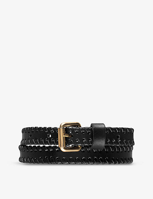 LOVECHILD: Nelly stitch-detail leather belt