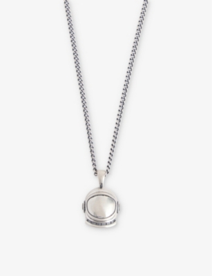SERGE DENIMES: Astro Helmut-pendant sterling-silver necklace