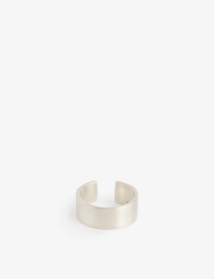 SERGE DENIMES: Surface sterling-silver ring