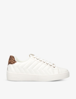 CARVELA: Joyful quilted faux-leather low-top trainers