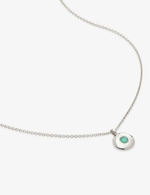 MONICA VINADER: May Birthstone sterling-silver necklace