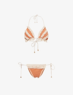 ZIMMERMANN Wylie Knit Bikini Selfridges
