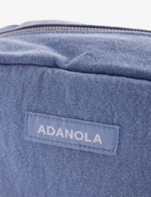 ADANOLA: Brand-Patch Cotton Cosmetic Bag
